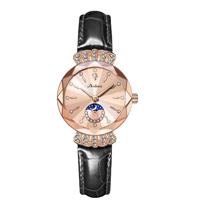 ⏳Time-Limited Special⏰Fashionable Diamond Moon Star Watch for Women🌟