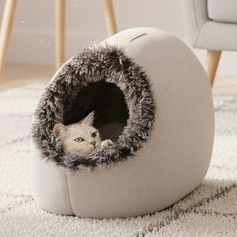 🎁 50%OFF! 💥🐾 Winter Warm Pet Cave Bed – Cozy Den for Cats & Small Dogs ❄️❤️