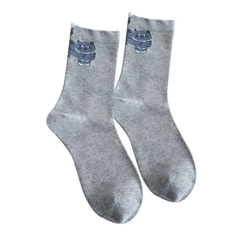 🔥Best Seller🔥Cute Cartoon Cat Crew Socks(50% OFF)