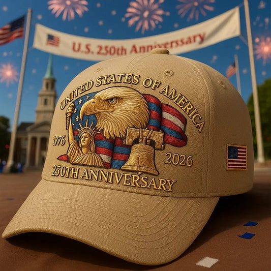Eagle & Liberty – United States 250th Anniversary Hat🎁