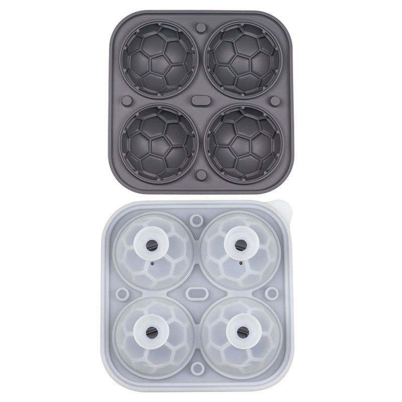📢📢50% OFF!! ⏰ Silicone Soccer Ball Ice Cube Tray – 5.5 cm Cubes, Slow-Melting, Leak-Proof Design, 4 Colors, Perfect for Game Nights & Cocktails 🥂