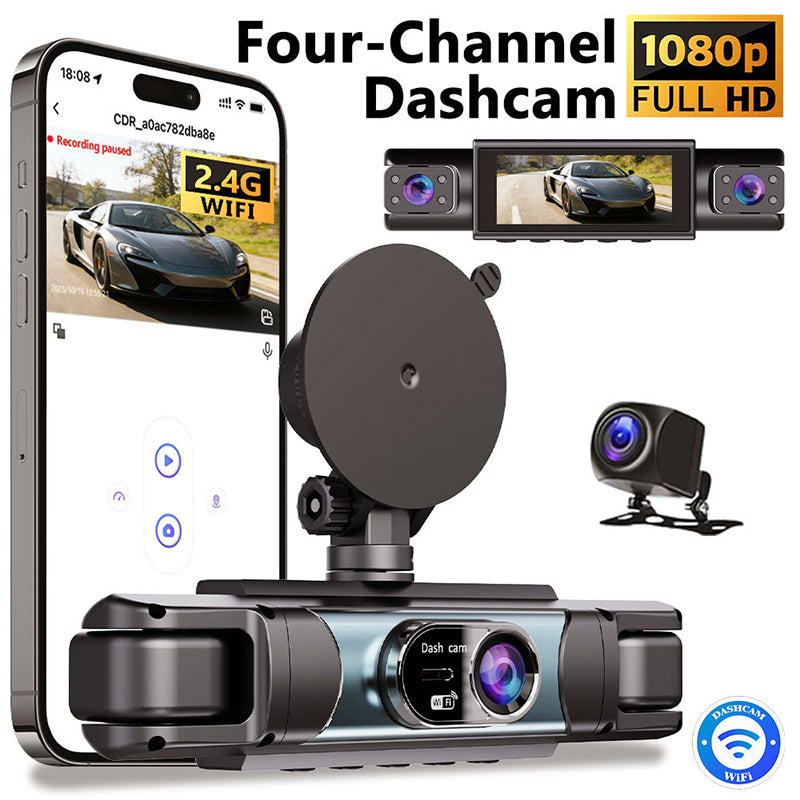 📹 LIMITED‑TIME 50% OFF! ⚡1080P Full HD Multi‑Lens WiFi Car Dashcam – WDR Night Vision, Gravity Lock
