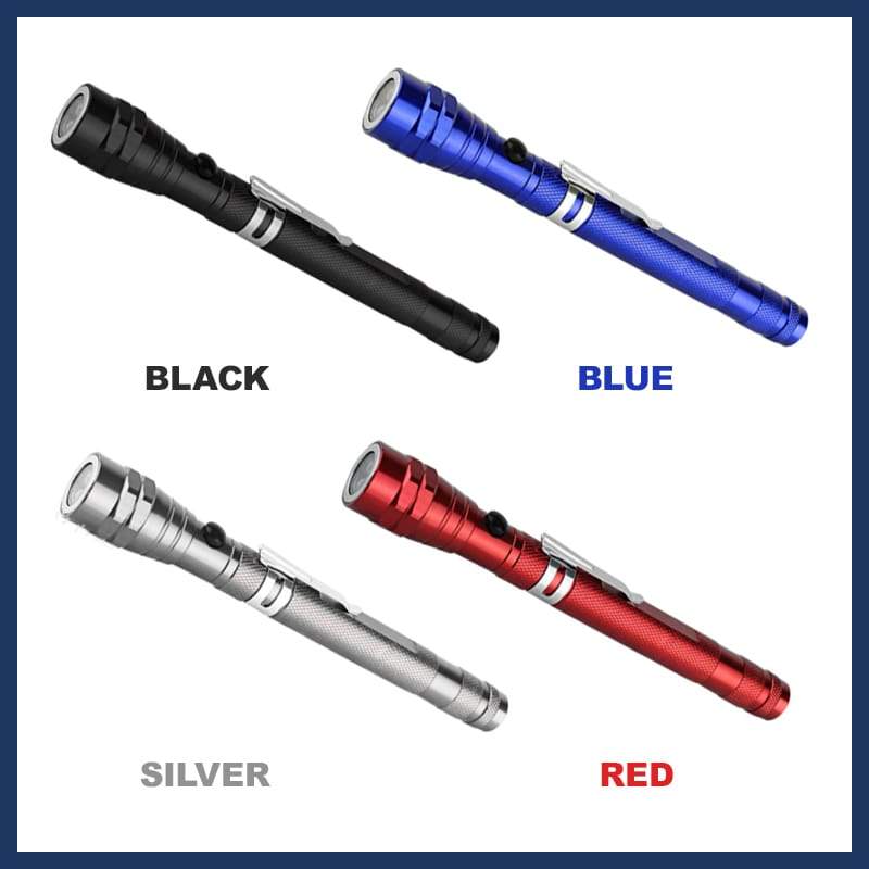 📢📢50% OFF !! ⏰🔦Multifunctional Magnetic Telescopic Flashlight – Extendable, 360° Gooseneck, Super Bright 🛠️