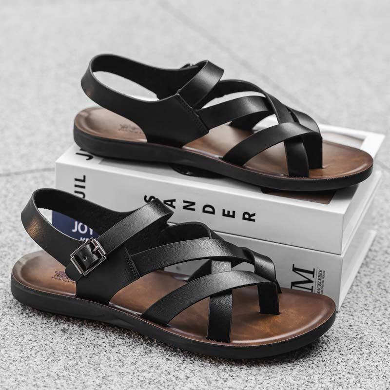 Men Roman Sandals Summer Casual Soft Sole Beach Shoes