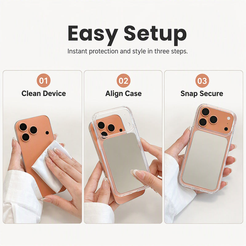 Shockproof Makeup Mirror Phone Case