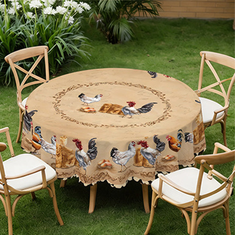 ๐ 2026 Sale โ Over 9,000 Sold! ๐ Vintage Farmhouse Chicken Pattern Tablecloth โ HD Prints Stay Bold, Scalloped Edges Add Charm! โจ