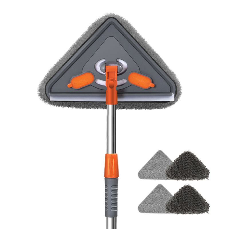 Triangular Cleaning Mop with Extendable Pole