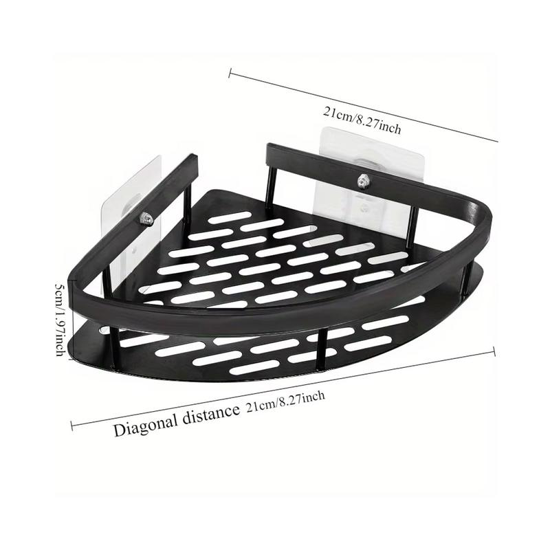No-Drill Bathroom Corner Shower Shelf