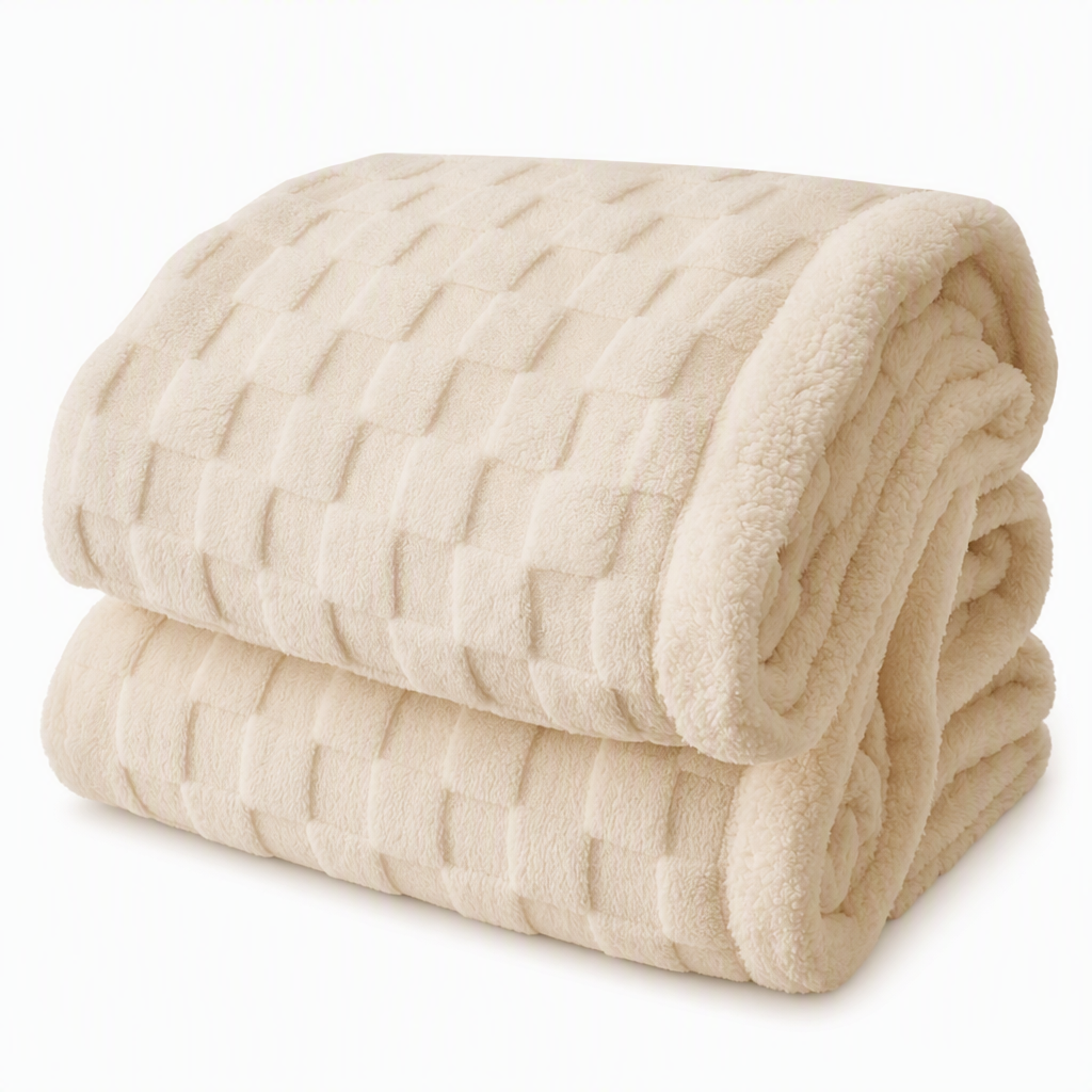 🌸 50% OFF NOW! 🌸Heavyweight Double-Layer Thickened Sherpa Flannel Fleece Warm Throw Blanket