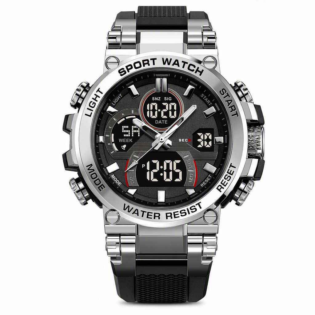 ⏳Time-Limited Special⏰Tactical Style 50M Waterproof Multifunctional Digital Sports Watch
