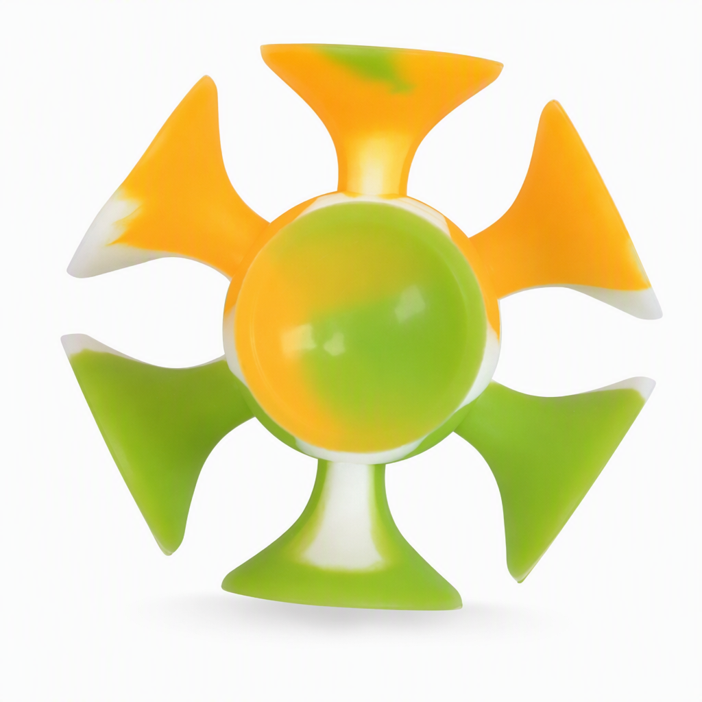 Silicone Suction Cup Fidget Spinner Stress Relief Toy for Kids and Adults