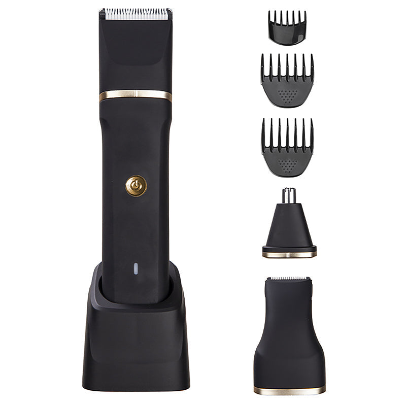 ⏳🔥LIMITED-TIME 50% OFF! ⏰✂️ 3-in-1 Electric Beard Trimmer with Base – Gentle, Quiet, Multi-use 🧔