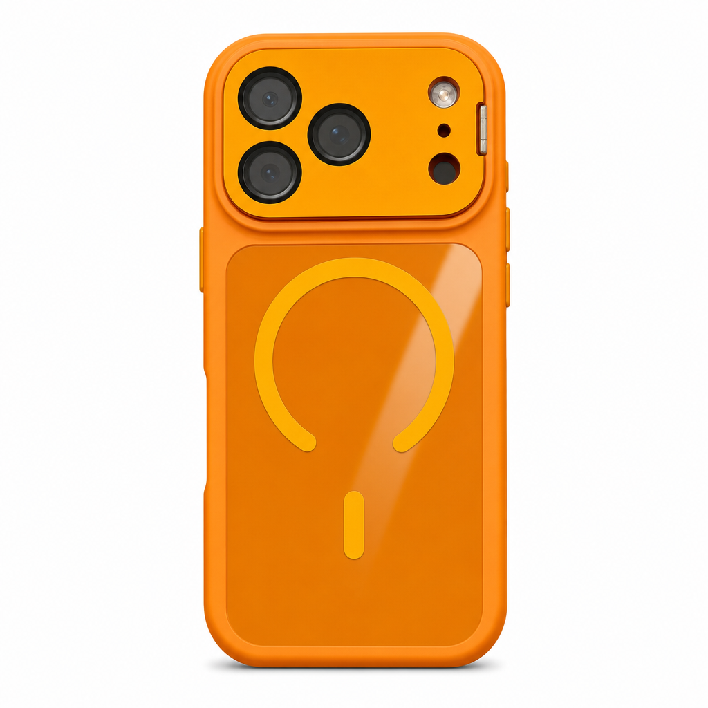 Magnetic Matte Mobile Phone Case with Camera Lens Kickstand Protective Cover
