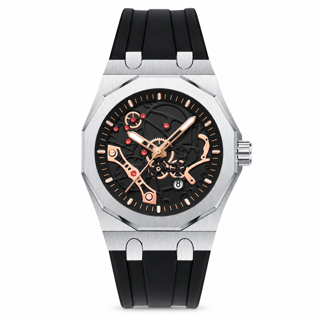 ⌚ 50% OFF NOW! ✨ Men's Sport Quartz Watch – Mechanical Style, Luminous Hands, Date Calendar & Water Resistant – Bold & Versatile 💪