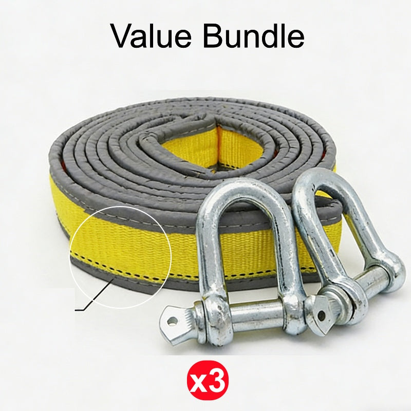📢📢50% OFF !! ⏰ 8-Ton Tow Rope with U-Shackle Hooks – Strong & Reliable 💪