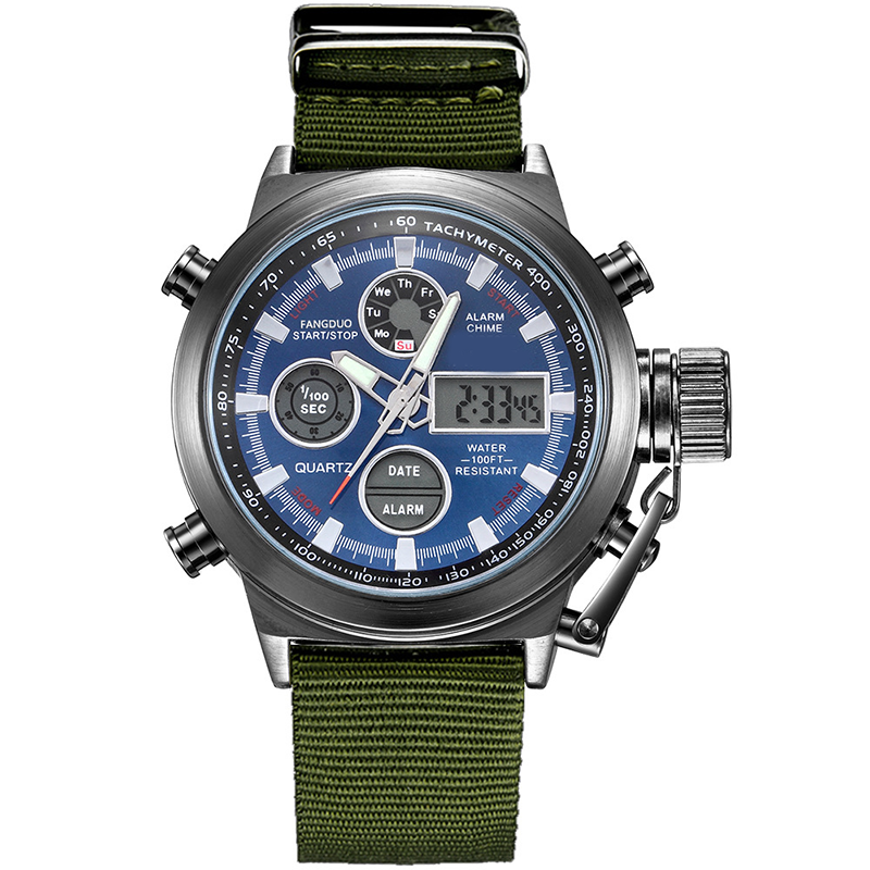 ✨⌚Vintage Dual-Display Waterproof Mechanical Watch