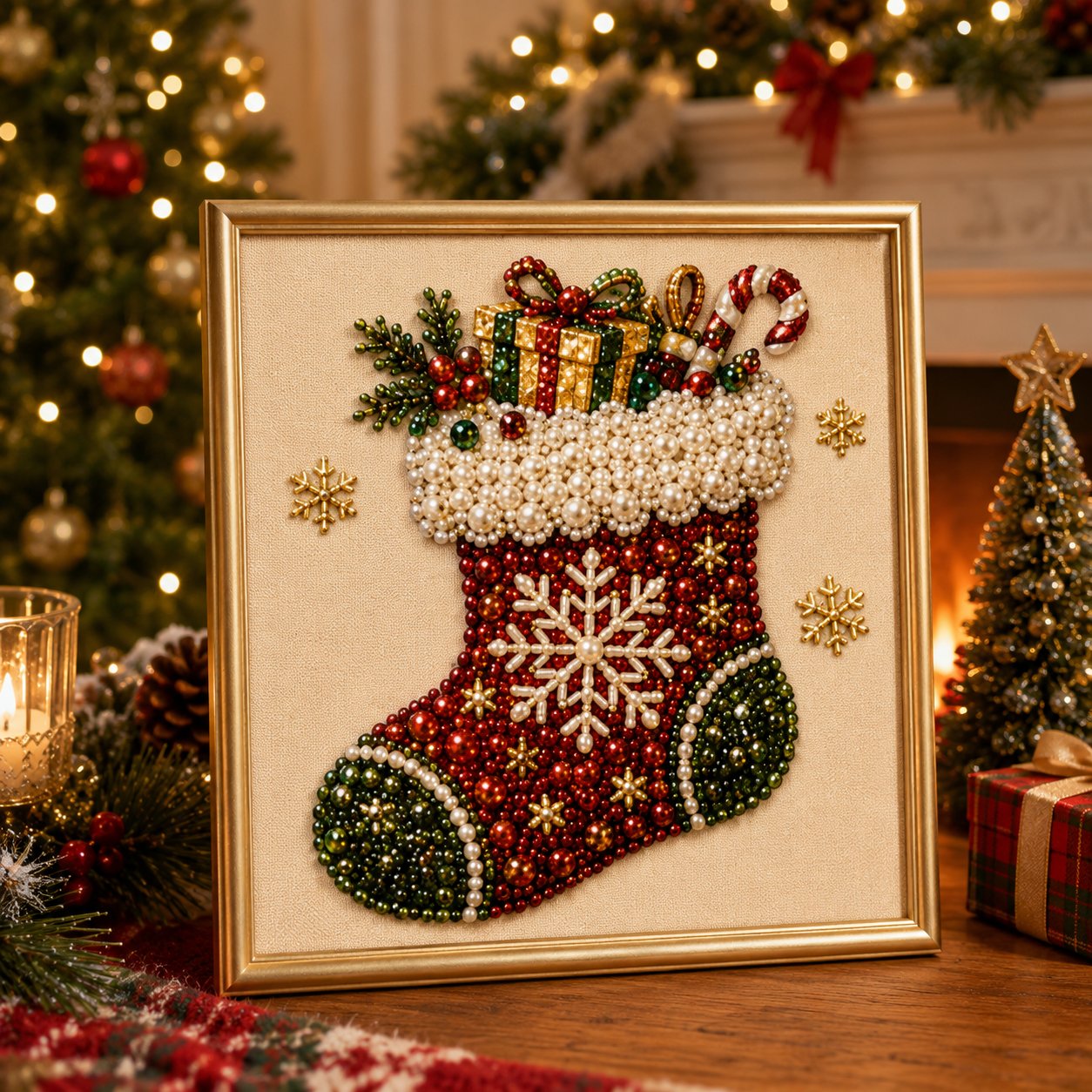 ⏳Time-Limited Special⏰DIY Christmas Pearl Art Kit Beginner Friendly Craft