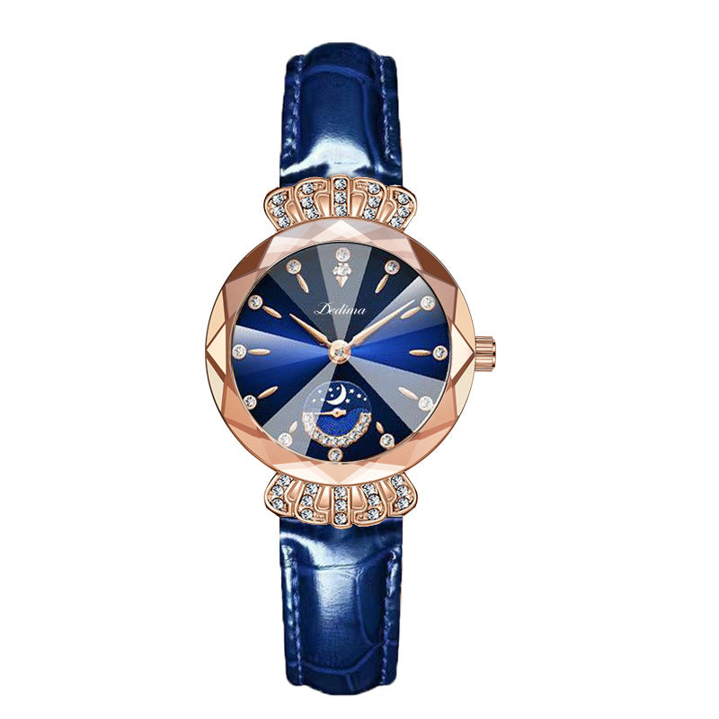 ⏳Time-Limited Special⏰Fashionable Diamond Moon Star Watch for Women🌟