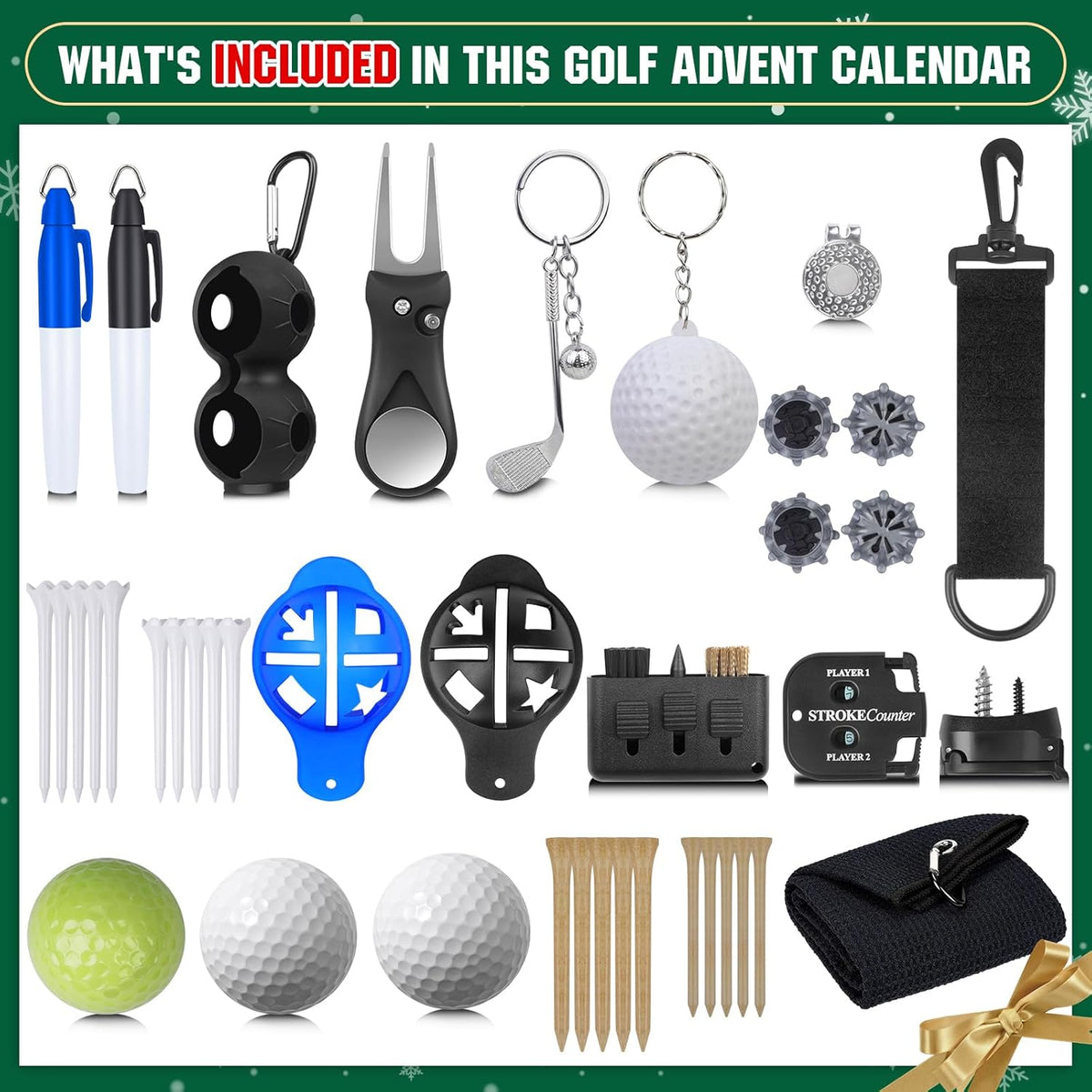⏳Time-Limited Special⏰Golf Advent Calendar 2026🥰-24 Days of Golf Surprises & Christmas Fun
