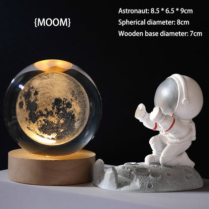 Easter 3D Galaxy Crystal Ball Nightlight Decorlamp（50% OFF）