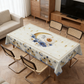 Festive Floral Print Tablecloth