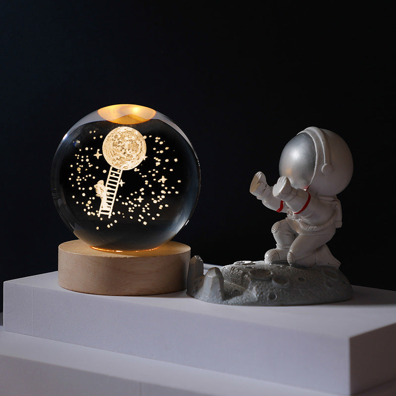 Easter 3D Galaxy Crystal Ball Nightlight Decorlamp（50% OFF）