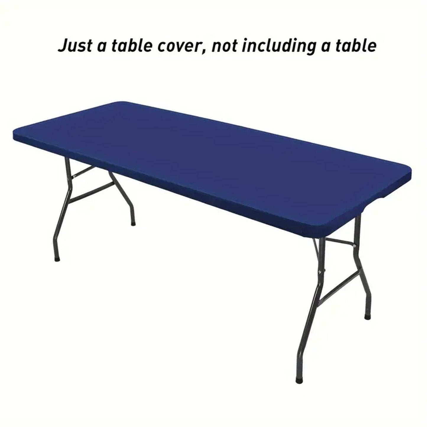 🌸 LIMITED TIME 50% OFF! ✨Pack Stretch Fabric Table Top Cap Cover, fits 4ft/6ft/8ft Tables