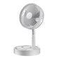 🔋 Telescopic Folding USB Charging Fan – Adjustable height, quiet operation & portable – perfect for desk, travel or outdoor use 💨