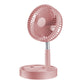 🔋 Telescopic Folding USB Charging Fan – Adjustable height, quiet operation & portable – perfect for desk, travel or outdoor use 💨