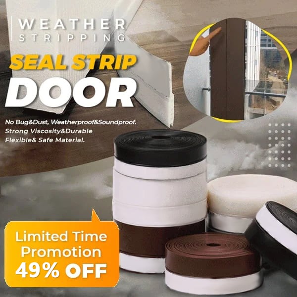 🏠 50% OFF FLASH SALE! ✨5M Self‑Adhesive Door Seal Strip – Flexible, Multi‑Purpose ✨