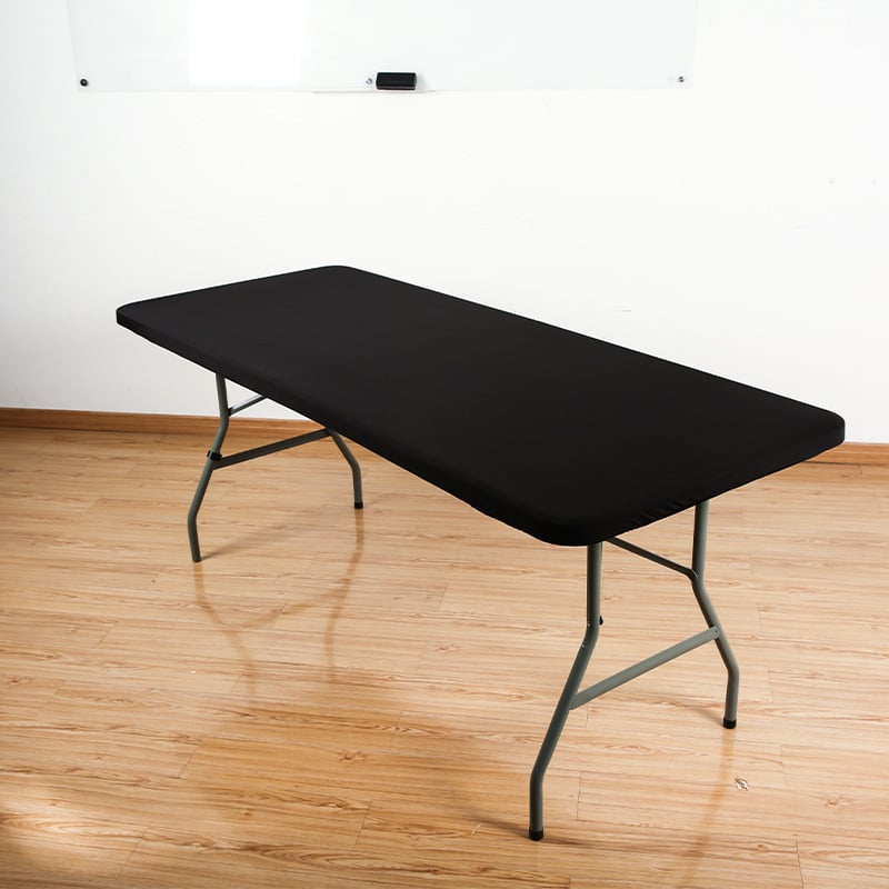 🌸 LIMITED TIME 50% OFF! ✨Pack Stretch Fabric Table Top Cap Cover, fits 4ft/6ft/8ft Tables