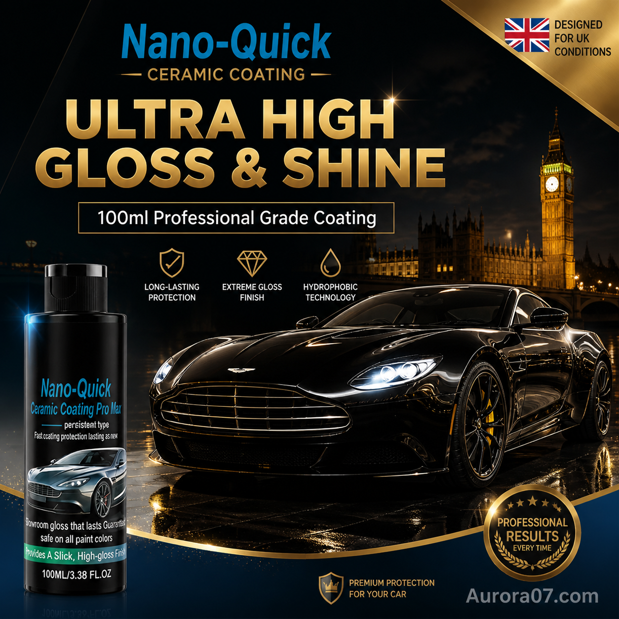 💐50% OFF! High-Gloss Nano Ceramic Spray – Mirror Shine & Long-Lasting Protection ✨🚗【Limited Offer】
