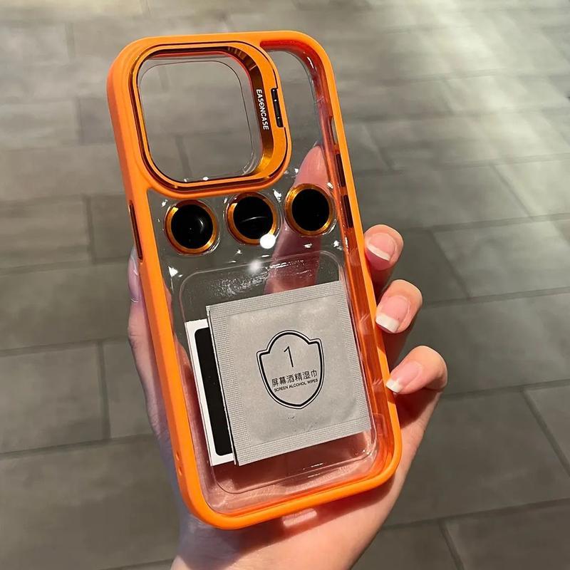 Invisible Stand Magnetic Phone Case With Lens Cover