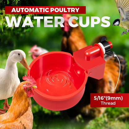 🎁Hot sale 50% OFF✨5/16 Inch Thread Automatic Poultry Water Cups