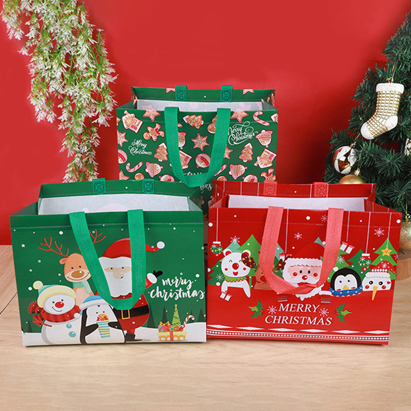 ♻️[Best Gift For Kids] ♻️🎁Halloween & Christmas Non-Woven Candy Tote Bag🎁