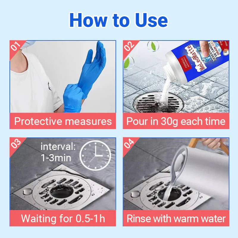 🚿 BUY 1 GET 1 FREE! 🛠️ Powerful Pipe Dredging Agent – Fast Clog Removal, Safe for Pipes & Multi-Use 🚰✨