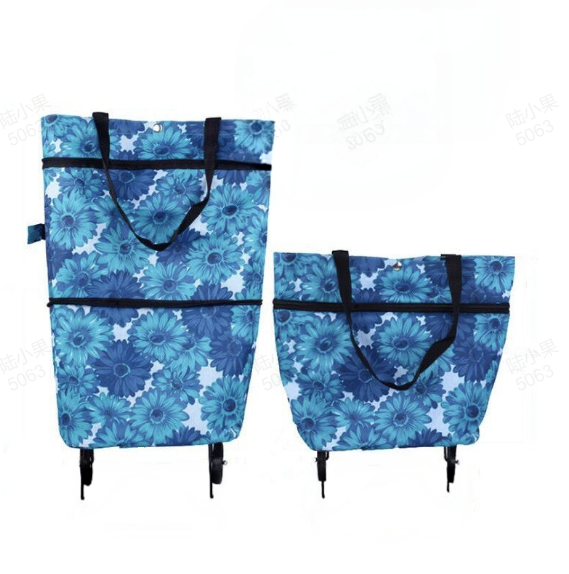 💥 Last Day! Special Sale 🛒 Foldable Grocery Cart Bag – The Rolling Shopping Bag That Saves Your Back