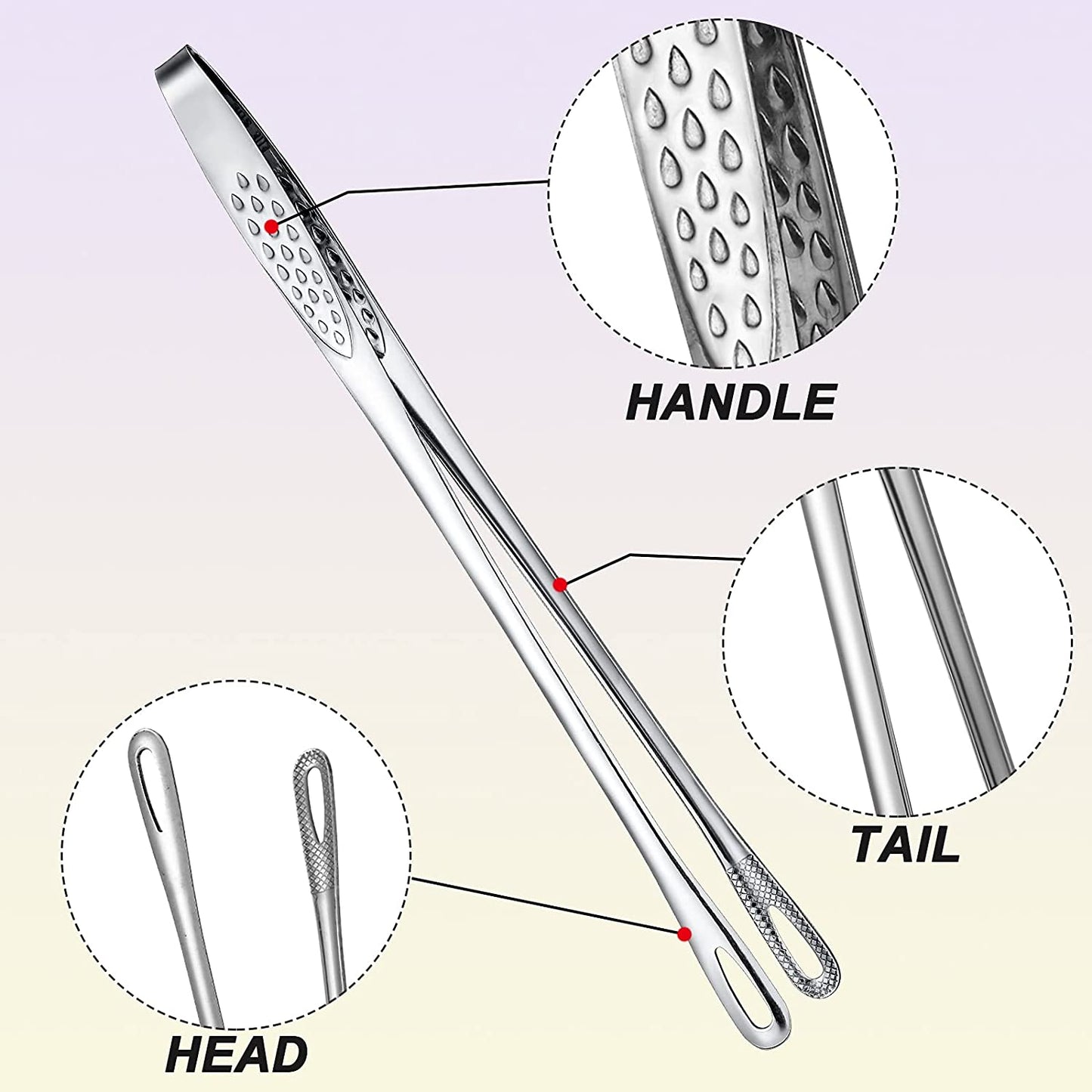 ⏰LIMITED-TIME 50% OFF! 🍖🔥 Tired of flimsy tongs that slip and drop your food? These stainless steel tongs grip tight, flip easy, and last for years — kitchen or grill. ✨