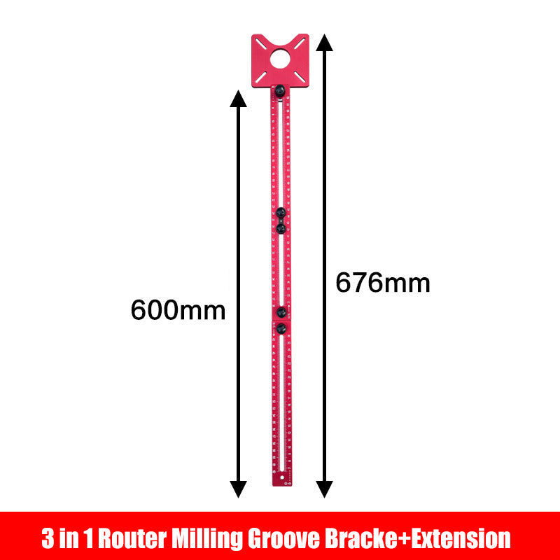 🎁2026 New Arrivals 50% OFF💥3-in-1 Router Milling Groove Bracket – Adjustable, Inch/cm Scales, Modular Design 🛠️