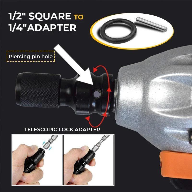 🎉 2026 Sale — Over 28,000 Sold! 🔧 1/4" Hex Shank Socket Converter – Quick Release & Chrome Moly Steel ⚙️