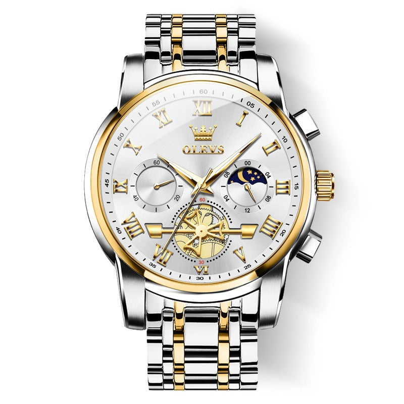 🎁Last Day Promotion🔥Luxury Design Dodecagon Quartz Watch New Multifunctional Men's Wristwatch
