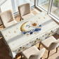 Festive Floral Print Tablecloth