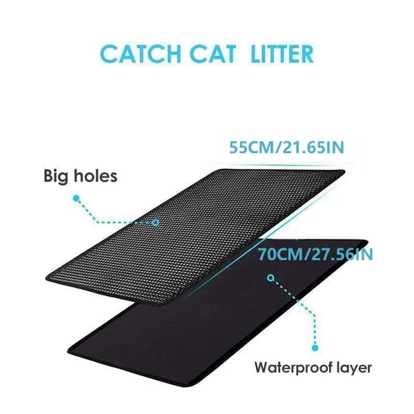 🐾 LIMITED-TIME 50% OFF! ✨ Non-Slip Cat Litter Mat – Waterproof, Easy Clean, Odor-Free 🧹