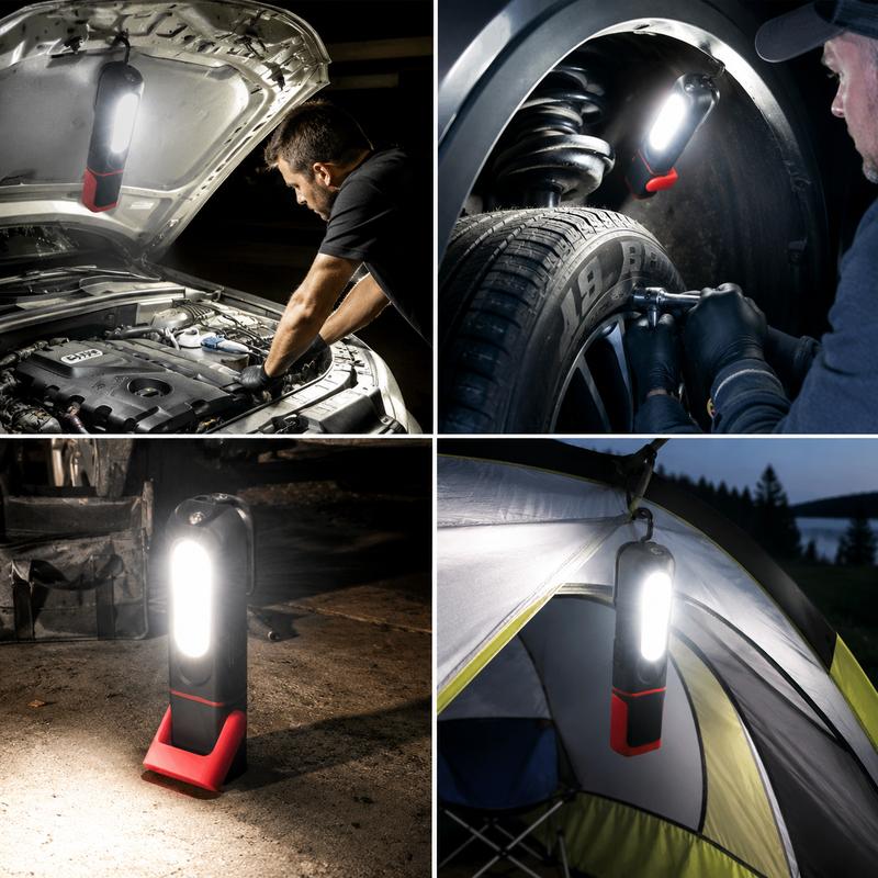 🎉 2026 Sale — Over 35,200 Sold!💡SAKERPLUS Rechargeable COB LED Work Light 🔦