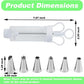 🍪 Stainless Steel Cookie Press & Cake Decorating Gun Kit