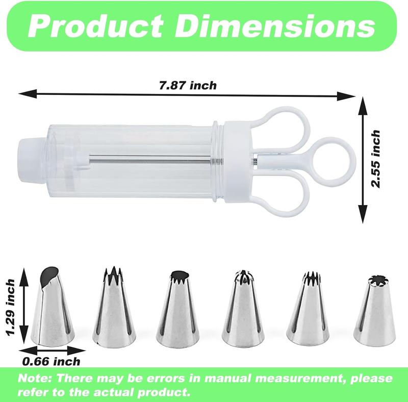 🍪 Stainless Steel Cookie Press & Cake Decorating Gun Kit