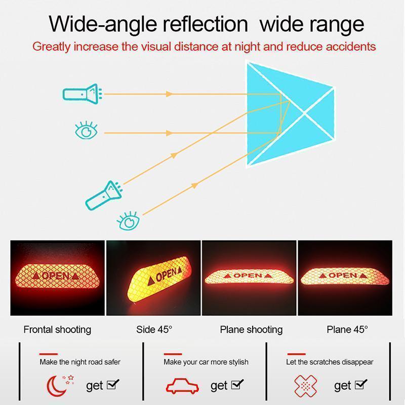 📢 50% OFF! Car Reflective Stickers – Weatherproof & Easy to Apply for Better Night Visibility 💡✨
