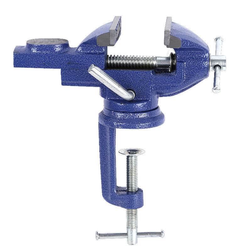 ⏳🔥LIMITED-TIME 50% OFF! ⏰Mini Bench Vice – Heavy-Duty Cast Iron, 360° Rotation & Clamp-On – For Workshops, Garages & DIY 💪