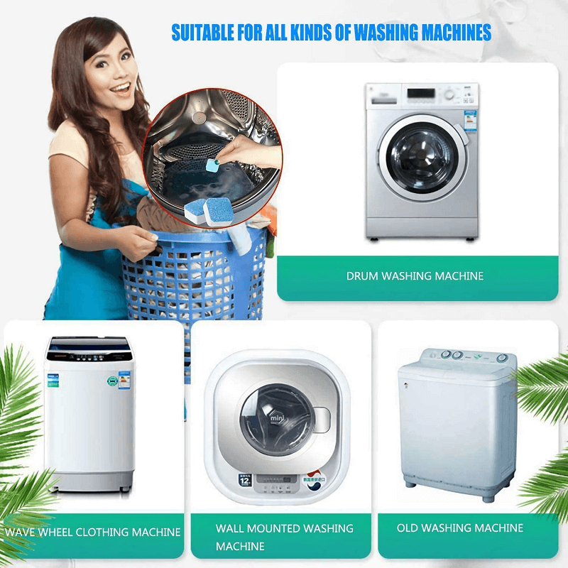 💐50% OFF! 🔥50K+ sold！Washing Machine Cleaner – Fast action, no rinse, for all machine types 🌀⏱️【Exceptional Price】