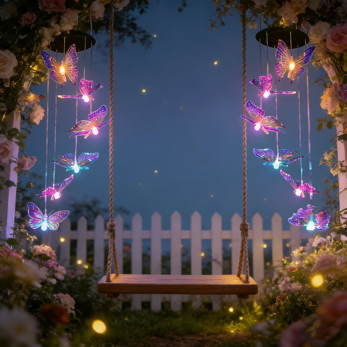 🦋 LIMITED‑TIME 50% OFF! 💣 Solar Butterfly Wind Chime Light – Colour‑Shift LED, Outdoor Hanging Decor ✨